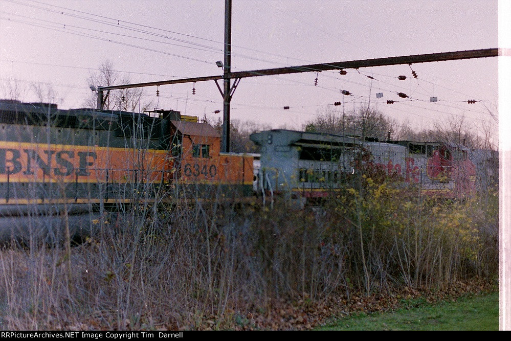 BNSF 6340, ATSF 536 on CSX Q417